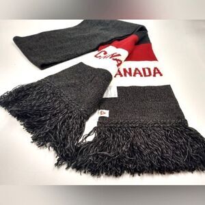 Canada Knit Winter Long Scarf w/ Fringe Canadian NWOT Unisex Men's Women's